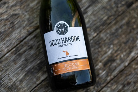 Bottle of Good Harbor Wine made in Lake Leelanau, MI